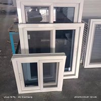 Profilés de fenêtres en PVC/UPVC de la série 80 coulissante, extrudés en usine