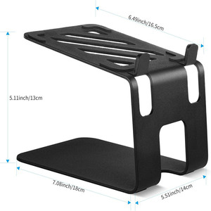 Altavoz de escritorio con almohadillas de absorción de vibraciones, altavoz de metal, soporte para altavoz de estantería, regalos para fiestas, soportes para altavoces, regalos para fiestas - Product Image 3