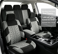 Coprisedili Auto Completi FH Group OLIVER Grigio in Tessuto Premium Poliestere Compatibili Airbag Anteriori/Posteriori Divisibili Lavabili per SUV