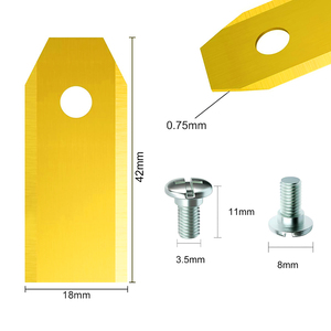 Robot cortacésped de acero inoxidable, hoja cortadora de césped de 42mm de largo y plateado, apta para cortacésped automático - Product Image 2