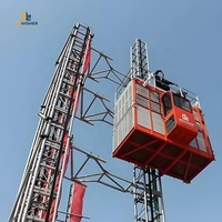 Ascenseur de chantier temporaire GJJ SC200/200 à double cabine, à crémaillère et pignon, pour le levage de matériaux – Fabricant