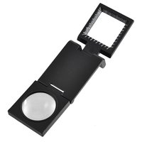 Light Folding Magnifier with White Glass Desktop LED Magnifying Lamp
