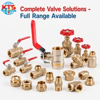 Robinet à bille en laiton 1/2 pouce NPT à filetage femelle, basse pression, levier à quart de tour, pour eau, huile, gaz, raccords de plomberie, OEM