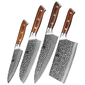 4 PCS Super <strong>Sharp</strong> Kitchen Chef <strong>Knives</strong> Damascus <strong>Knife</strong> <strong>Set</strong> With Desert Iron Wood Handle - Product Image 5