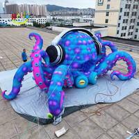 Festival de musique DJ scène bleu extra large canopée poulpe gonflable