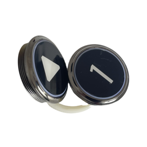 工場ホットセールブラックアクリルフェースプレートラウンド35.6mmリフトパーツプッシュボタンエレベーターリフトコップLOPボードプッシュボタン - Product Image 4