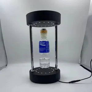 Customized Stands Floating Beer bottle Magnetic Levitation Bottles shoe can dentist display rack for advertisement