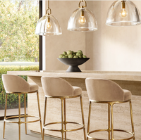 Luminaires suspendus en cuivre de luxe modernes pour restaurant, bar, salle à manger, chambre à coucher, éclairage suspendu pour chambre