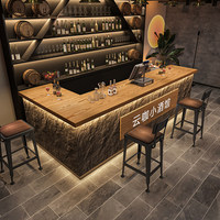 Meubles de bar de luxe léger, comptoir de bar en surface solide pour boîte de nuit, comptoir de bar LED pour restaurant