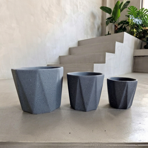 Wholesale Big Extra <b>Large</b> Lightweight Durable Eco-Friendly Indoor/Outdoor Modern Conical Design Fiber Cement Flower <b>Pot</b> 15L - Product Image 1