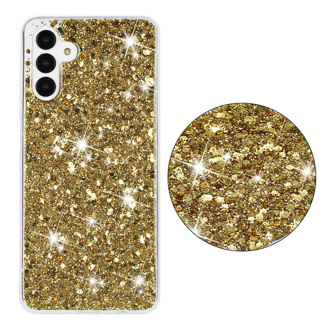 Fashion Girls Phone case for Samsung Galaxy A55 A15 A05 A05S A34 A54 A35 S24 ultra Glitter Bling Clear Soft Mobile Phone Cases