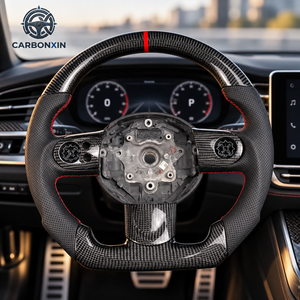 Volant sport en cuir personnalisable avec fibre de carbone pour Mini R56 F55 F56 JCW R50 F57 R57 R55F60 F54 - Product Image 4