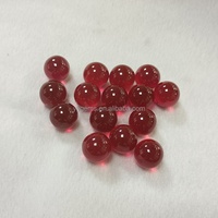 Perles de pierre de rubis synthétique 5 #   Perles de corindon, vente directe d'usine, grandes perles de pierres précieuses sans trou