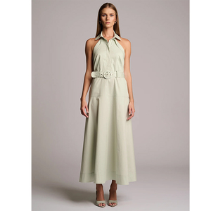 Robe midi décontractée élégante à ceinture en tricot de haute qualité LEDUO pour femmes, idéale pour l'été - Product Image 1