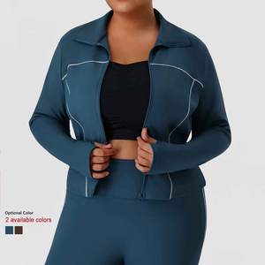 Chaqueta Deportiva para <span class=keywords><strong>Mujer</strong></span>, Talla Grande, con Bolsillos con Cremallera y Manga Larga - Product Image 2
