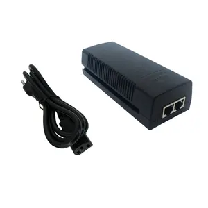 PoE Injector 802.3at 60W Ultra 10/100/1000Mbps Gigabit Desktop Type Power over Ethernet Adapter