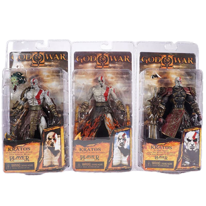 Figurine d'<span class=keywords><strong>action</strong></span> en PVC 1/60 18cm Anime NECA God of War 2 II <span class=keywords><strong>Kratos</strong></span> en armure d'Ares avec lames, modèle de jouet - Product Image 1