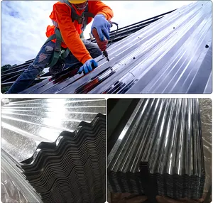 Tôles d'acier ondulées galvanisées Matériau de toiture durable pour la construction de bâtiments