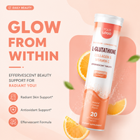 Comprimés effervescents de collagène et de vitamine C à base de L-glutathion de qualité supérieure, antioxydant, complément nutritionnel beauté quotidien, naturel, pour adultes, 2