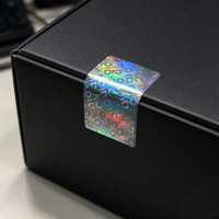 Autocollants de sécurité anti-effraction VOID personnalisés, étiquettes holographiques anti-contrefaçon pour l'emballage des boîtes