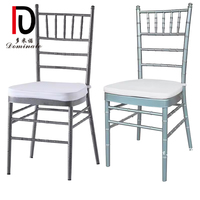 Ensemble de table à manger moderne et économique, chaises de restaurant empilables en métal doré pour événements