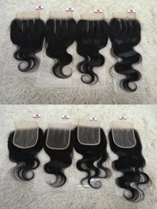 Letsfly Promotion de liquidation à 5$ : Frontal en dentelle 13x4 et Closure 4x4, Cheveux 100% naturels, 10-22 pouces, Lisses et Bouclés, Cheveux Remy 9A - Product Image 4