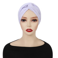 Bonnet Hijab Indien Femme Daisy en Tissu Mélangé Monochrome Respirant Quatre Saisons – Vente en Gros