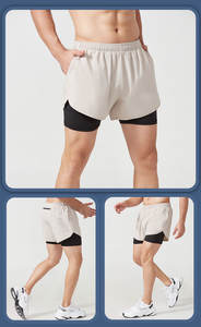 <b>Mens</b> Gym <b>Shorts</b> <b>Men's</b> Nylon Spandex <b>Shorts</b> <b>Slim</b> <b>Fit</b> <b>Shorts</b> for <b>Men</b> - Product Image 4