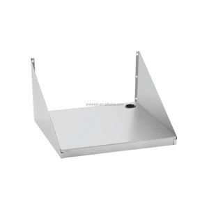 Stainless Steel Wall Mount Microwave Shelf Commercial Kitchen Microwave Hanger for Restaurant Hotel Canteen - Product Image 1
