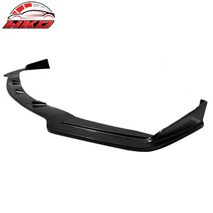 Convient pour Infiniti Q50 Q50S Sport 2014-2017, lèvre de pare-chocs avant style T, non peinte, noire - Product Image 3