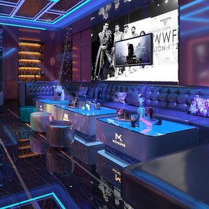 Mesa de Centro KTV con Logotipo Personalizado, Mesa de Vidrio Templado con Iluminación LED para Discoteca - Product Image 5