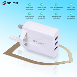 Kích thước di động sạc du lịch 3 cổng đa <span class=keywords><strong>USB</strong></span> sạc nhanh sạc <span class=keywords><strong>USB</strong></span> tường sạc cắm Adapter - Product Image 4