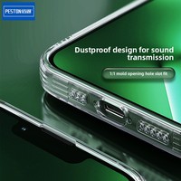 Coque de téléphone portable transparente anti-chute avec coussin d'air moulé par injection pour modèles F1 14/15 Pro Max/XR