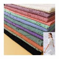 Nouvelle Offre : Tissu en Gaze de Coton Biologique 100% pour Bébé, Certifié OEKO-TEX, avec Broderie et Franges, pour Couverture, Vêtement et Textile de Maison