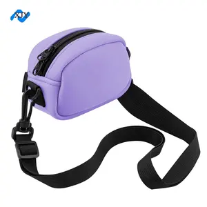 Purple Waterproof Hands Free Neoprene Digital Camera Case Bag For Sony DSCW800/DSCW830