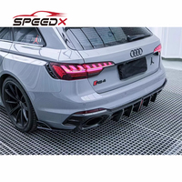 Kit carrosserie diffuseur arrière en carbone style AE pour Audi RS4 B9, diffuseur arrière en carbone RS4 AE