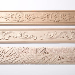 Moulures en bois massif sculpté en hêtre allemand Dongyang, style européen, pour cadre de porte d'entrée, ligne de taille, bordure de plafond et mur - Product Image 1