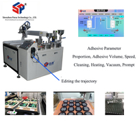 Machine de distribution de colle AB automatique sur pied, haute précision, avec pompe à engrenages motorisée, prix usine, qualité supérieure