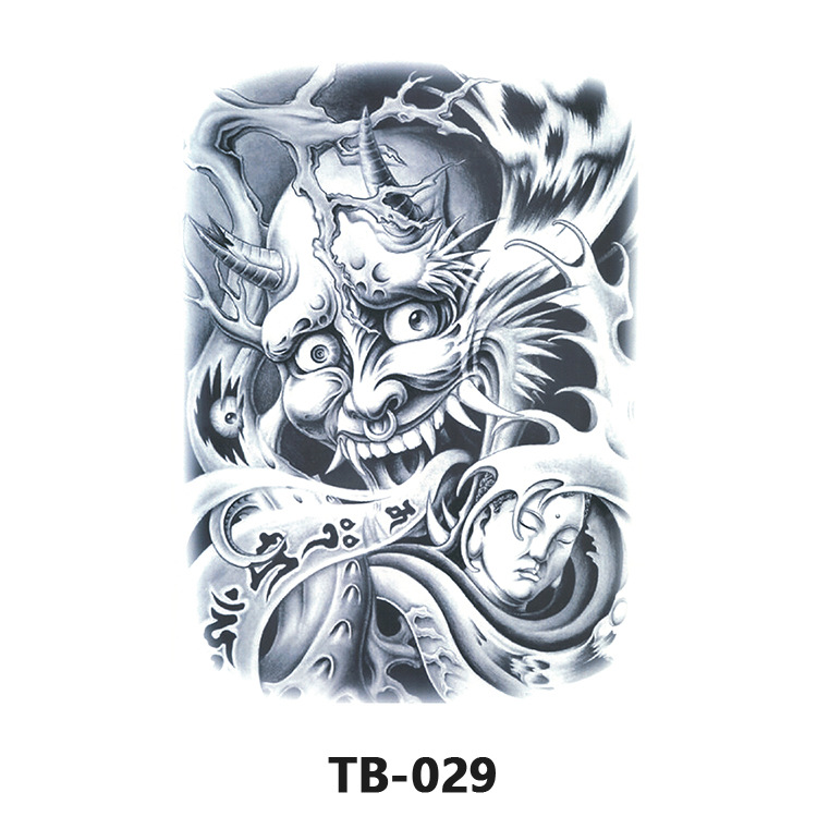 Оптовая продажа, временные мужские тату-наклейки для тела, водостойкие, на заказ