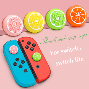 Fundas de silicona para joystick de Nintendo Switch Lite, en colores limón, naranja, verde lima, rosa, verde y amarillo. - Product Image 4