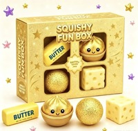 Advent Calendar Squishy Toy Set 24 Days Surprise Box Sensory Fidgets Realistic Food Shapes Stress Relief Gift Kids Teens