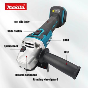 <span class=keywords><strong>Amoladora</strong></span> Angular Inalámbrica <span class=keywords><strong>Makita</strong></span> DGA404 de 18V, 125mm, Alta Velocidad 8500 RPM, Interruptor Deslizante, para Trabajos de Corte, Pulido y Lijado - Product Image 3