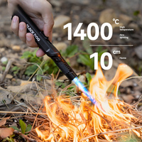 Allumeur portable de poche pour l'extérieur, tête rotative, mini chalumeau pour le camping, le barbecue, la cuisine en plein air, le pique-nique