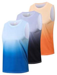 Chaleco Deportivo de Punto para Hombre, Sin Costuras, Ligero, con Logotipo Personalizado en la Parte Delantera, de Poliéster de Secado Rápido, Camiseta Deportiva Suave para Correr - Product Image 1