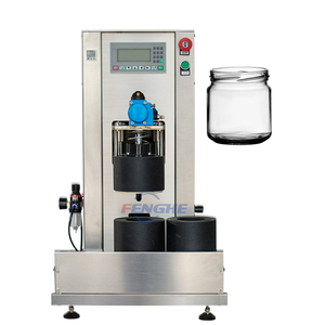 Máquina taponadora al vacío de sellado de tapa de Metal de botella de vidrio de escritorio semiautomática - Product Image 1