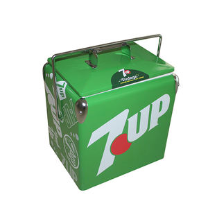 กล่องโลหะทำความเย็นพกพา,กล่องโลหะขนาดเล็กแนวย้อนยุคสำหรับกิจกรรมกลางแจ้งกล่องน้ำแข็ง - Product Image 6