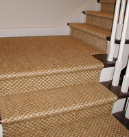 Tapis en Sisal Tissé Chevron Coloré en Fibres Naturelles, Largeur Intégrale, pour Salon, Vente en Gros Usine OEM ODM Personnalisée