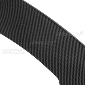 Front Bumper Spoiler Lip <b>Splitter</b> for BMW F10 M5 2012-2016 4Pcs Guide Plate Glossy Black Carbon Fiber Look - Product Image 4