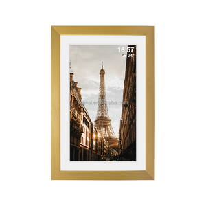 Pros Marco de <span class=keywords><strong>fotos</strong></span> digital Frameo de madera Marco DE <span class=keywords><strong>FOTOS</strong></span> electrónico de 15,6 "Pantalla táctil IPS WiFi inteligente <span class=keywords><strong>Fotos</strong></span> Videos Farme Via Frameo - Product Image 2