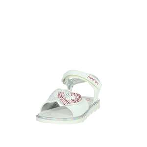 Sandalias Planas Blancas para Niñas Balducci Sport, Talla 31, con Diseño de Corazón con Pedrería - Product Image 6